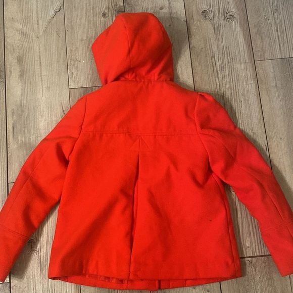Red H & M Short Pea Coat Size 8 - Picture 6 of 6